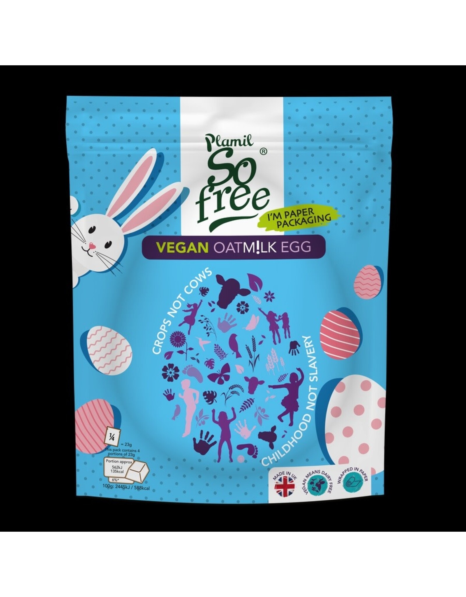 So Free "Milky" Oatmilk Choc Easter Egg in Eco Pouch