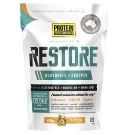 Protein Supplies Australia Restore Hydration Recovery Drink Tropical 200g