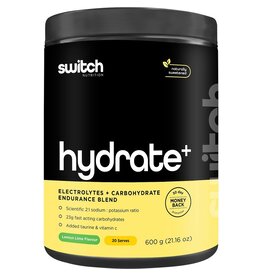 Switch Nutrition Hydrate+ Electrolytes & Carbohydrate Lemon Lime 600g