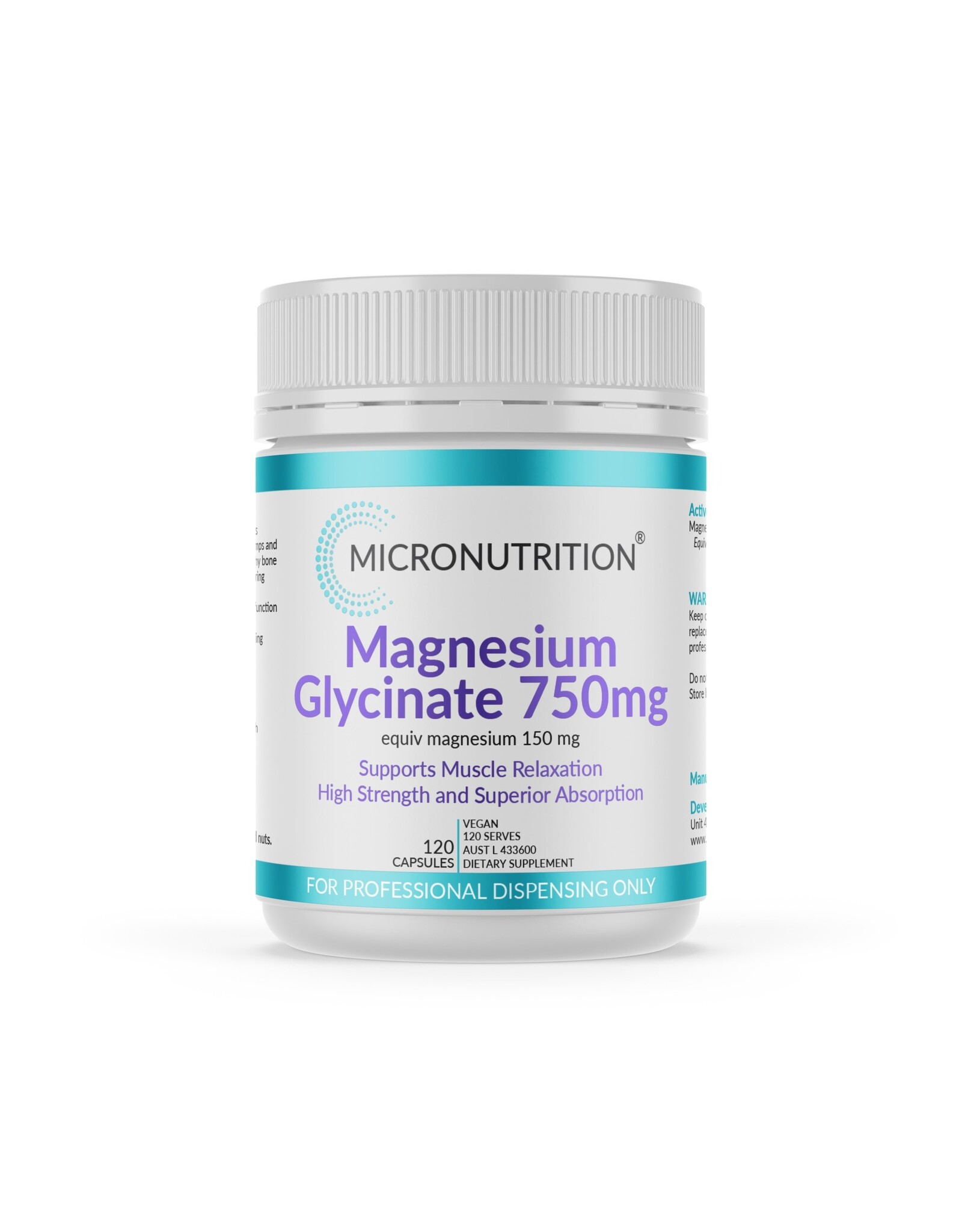 Micronutrition Magnesium Glycinate 120c