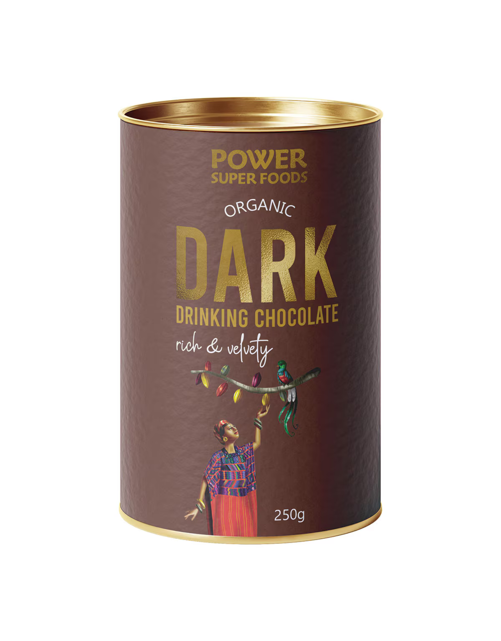 Power Super Foods Dark Drinking Chocolate Cert Org 250g