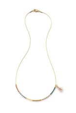 Japanese Seed Bead Necklace - Sky