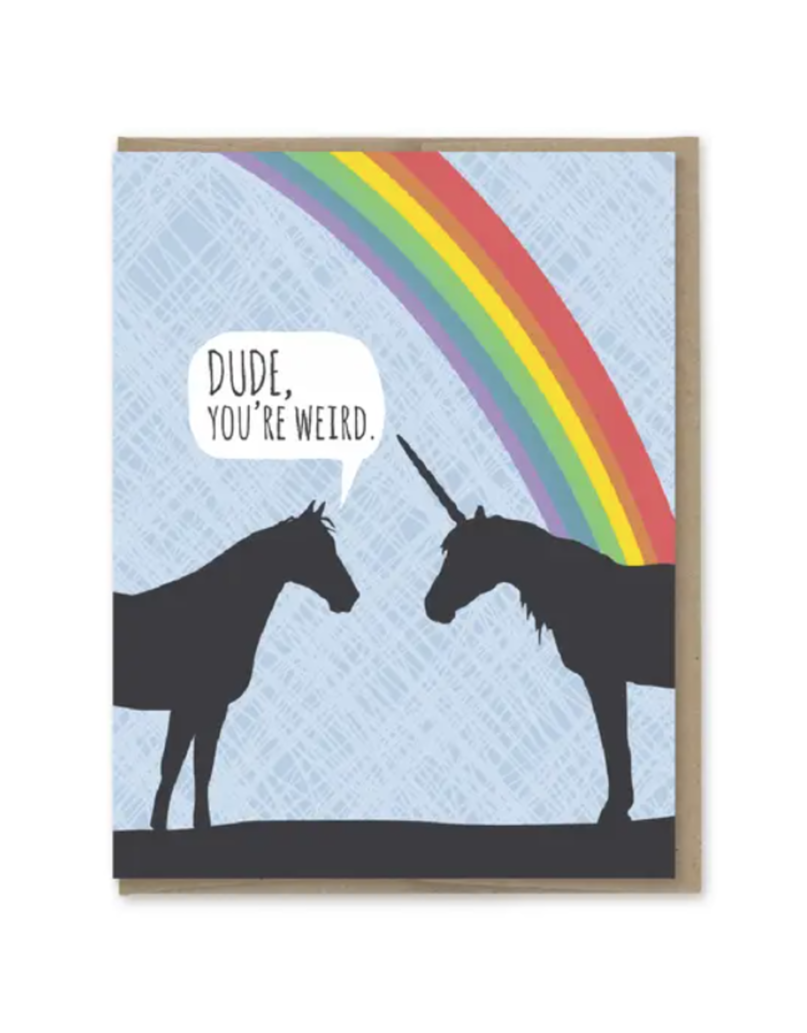 Modern Printed Matter Unicorn Weird Birthday Card