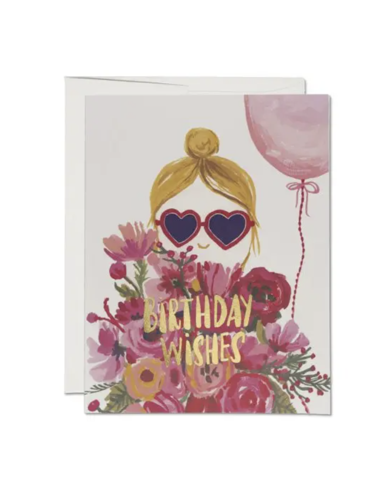 Heart Shaped Glasses Card