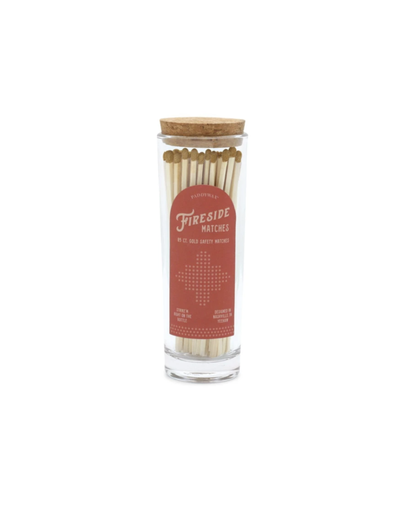 Matches in Glass Jar - Gold