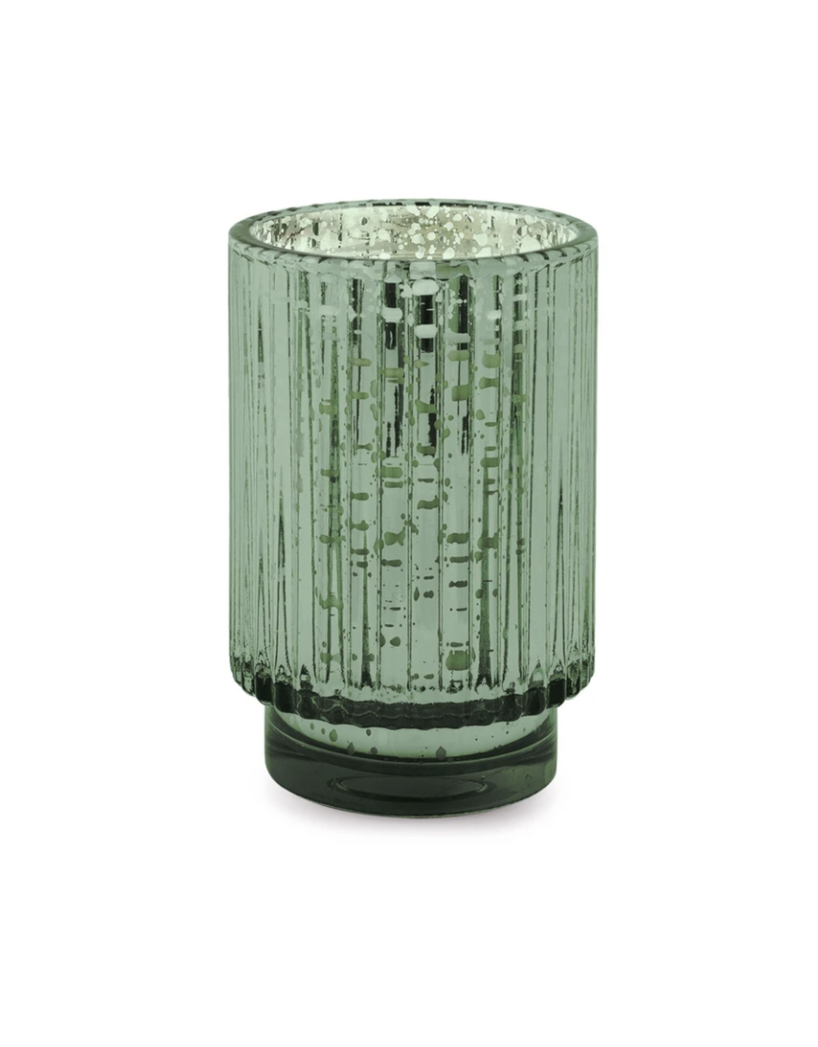Green Mercury Glass 12oz Tall Candle