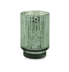Green Mercury Glass 12oz Tall Candle Green Mercury Glass 12oz Tall Candle