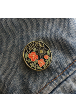 Paper Parasol Press California Poppy Sun Enamel Pin