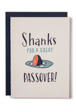 Ladyfingers Letterpress Passover Shanks Card