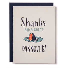 Ladyfingers Letterpress Passover Shanks Card