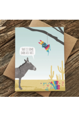 Modern Printed Matter Donkey Pinata Birthday Card