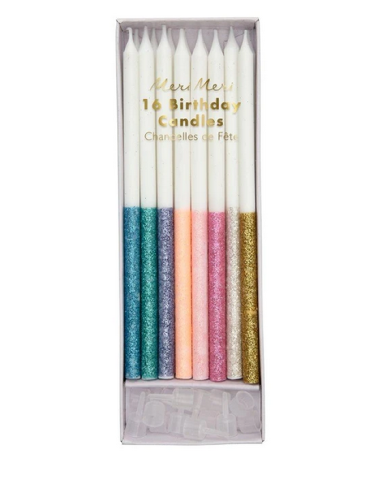 Multicolor Glitter Candles