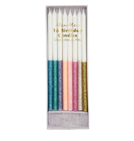 Multicolor Glitter Candles