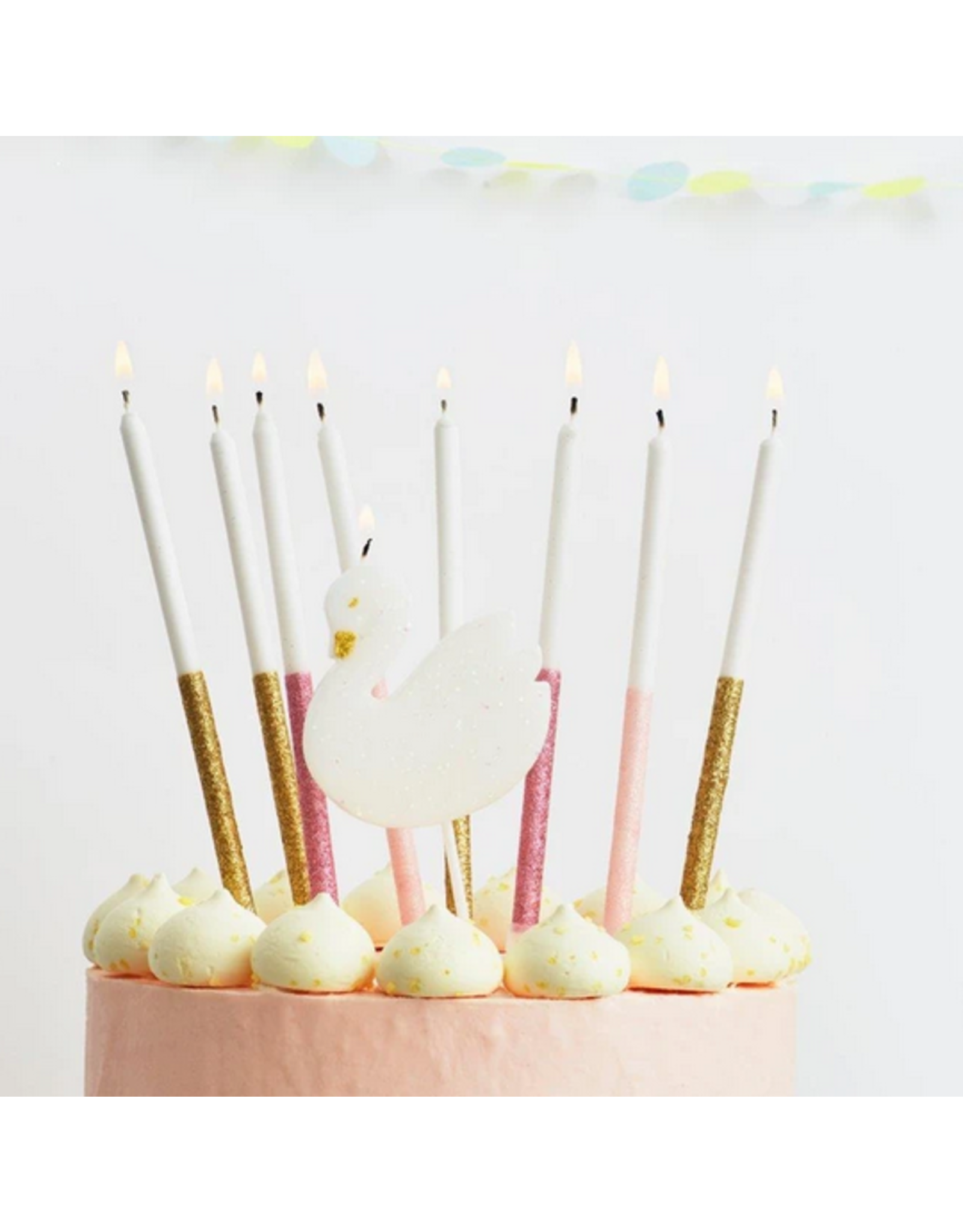 Multicolor Glitter Candles