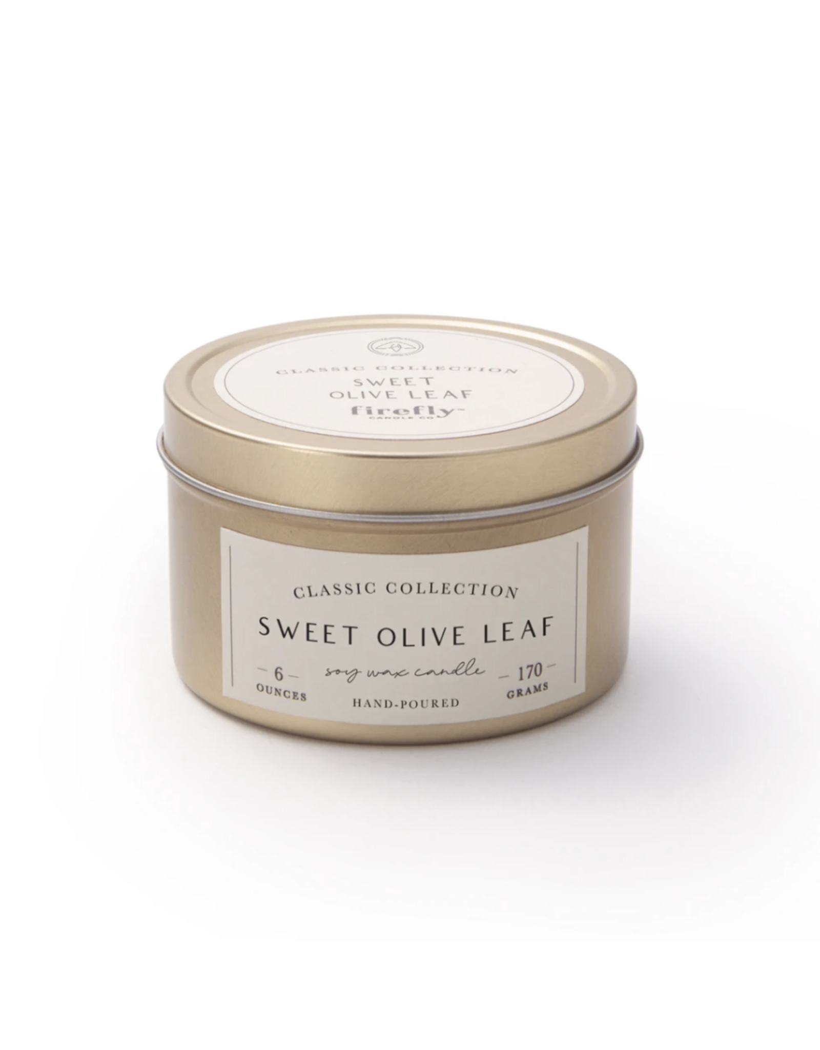 Firefly Gold Tin - Sweet Olive Leaf Candle