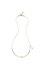 Japanese Seed Bead Necklace - Champagne
