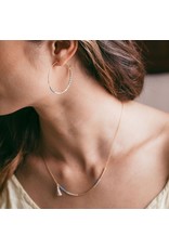 Japanese Seed Bead Hoops - Sky