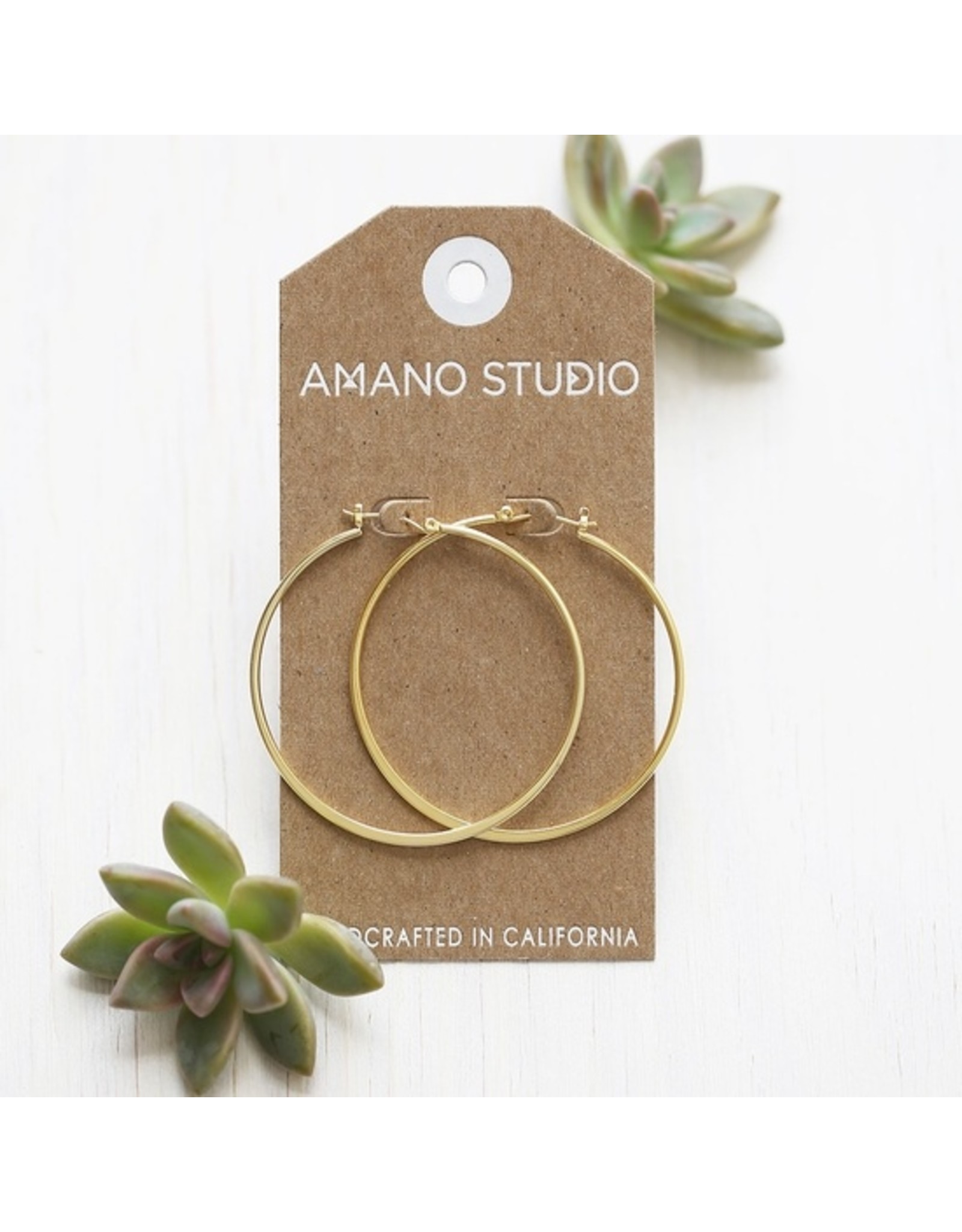 2" Classic Hoops - Gold