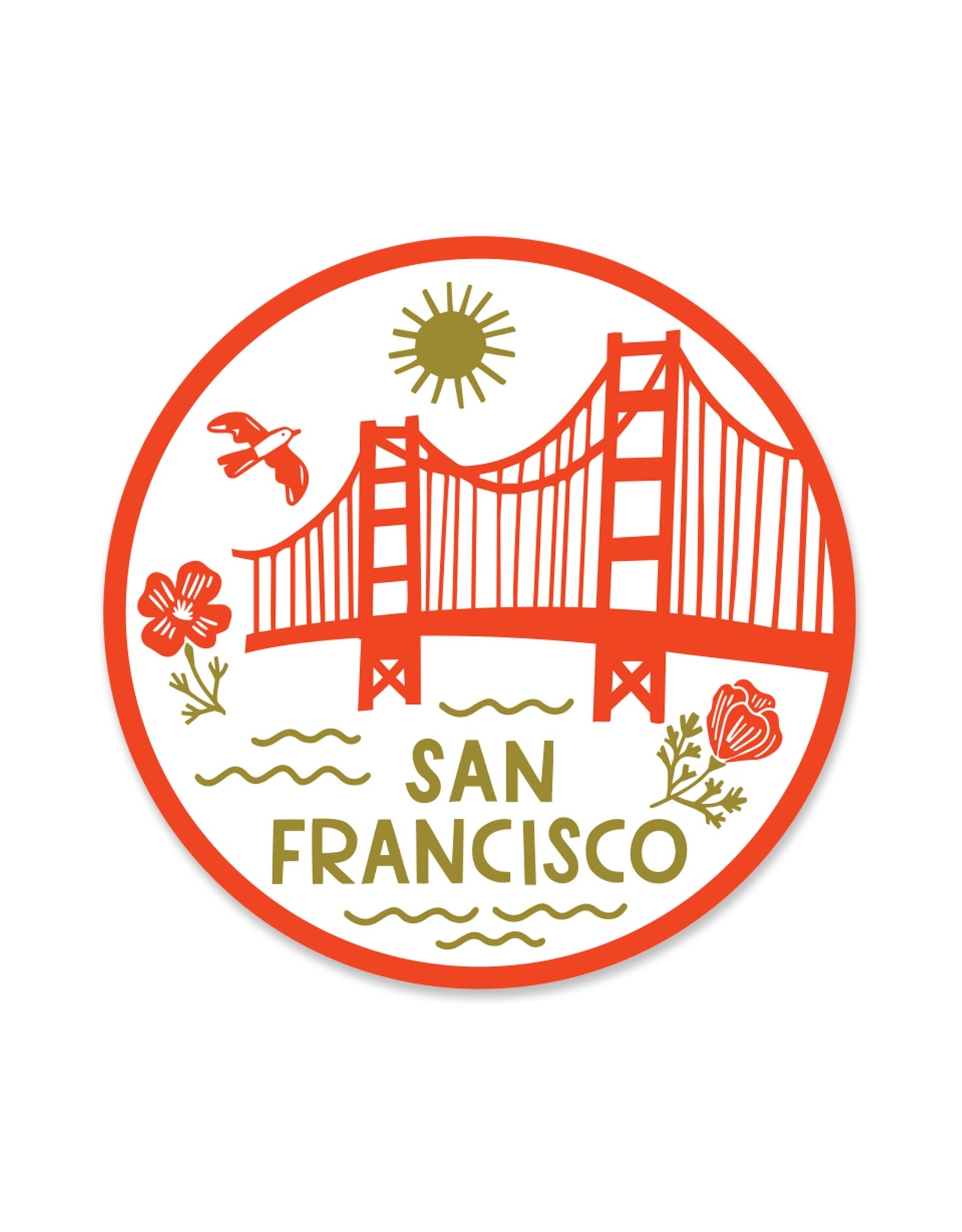 Paper Parasol Press San Francisco Icons Sticker