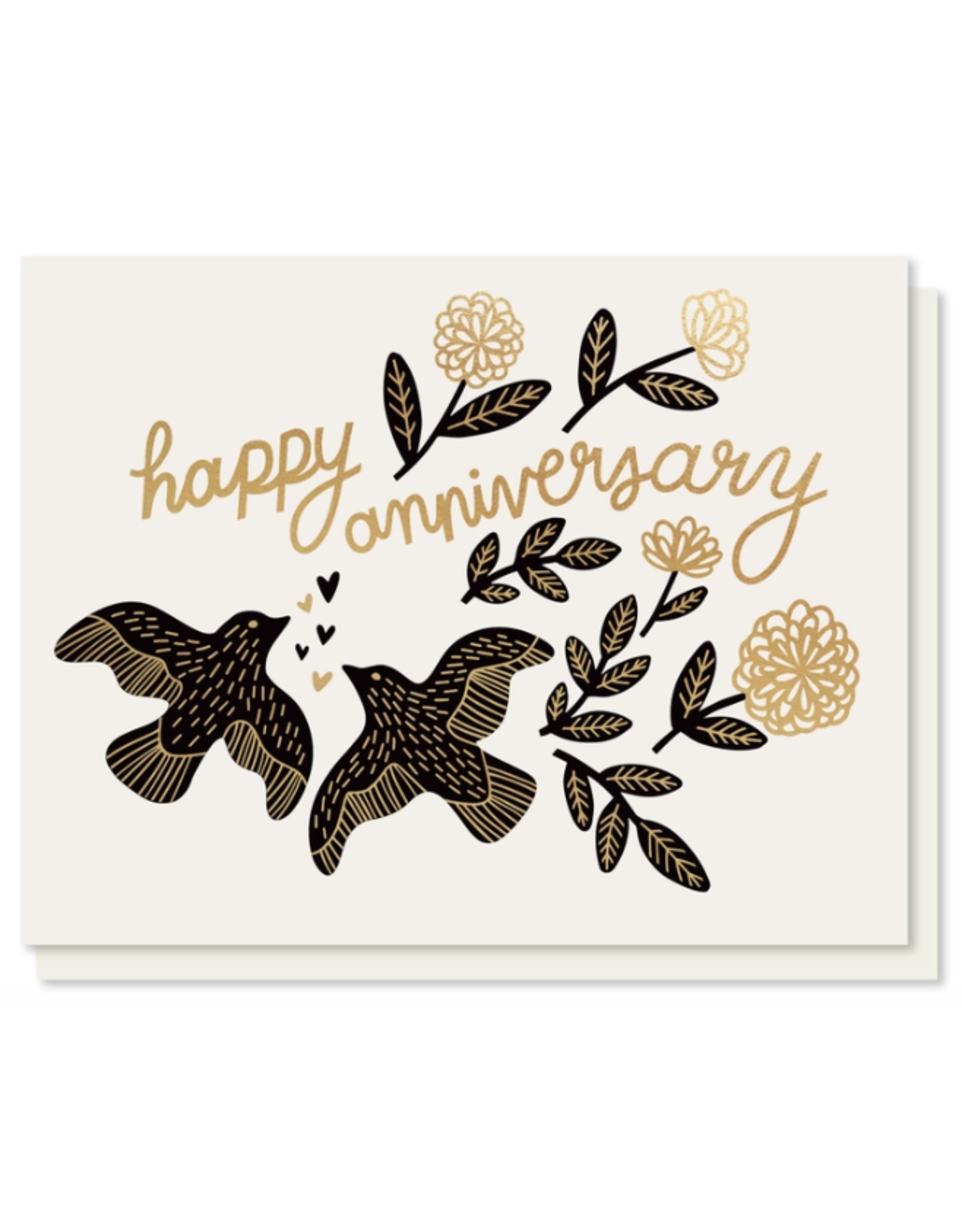 Paper Parasol Press Anniversary Birds Card