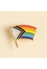 Dissent Pins Progress Pride Flag Pin