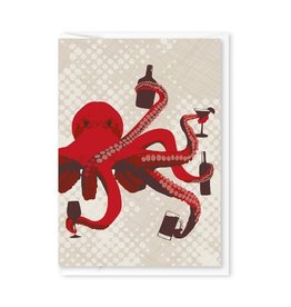 Modern Printed Matter Octopus Drinks Enclosure Card