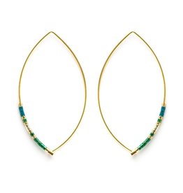 Japanese Marquise Threaders - Sky