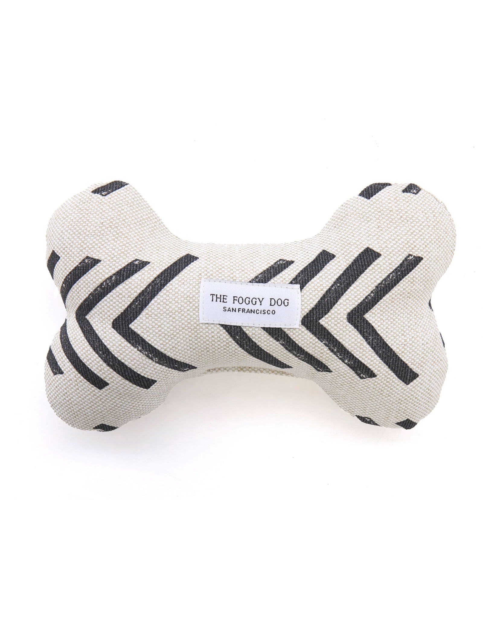 Modern Mud Cloth Dog Bone Squeaky Toy