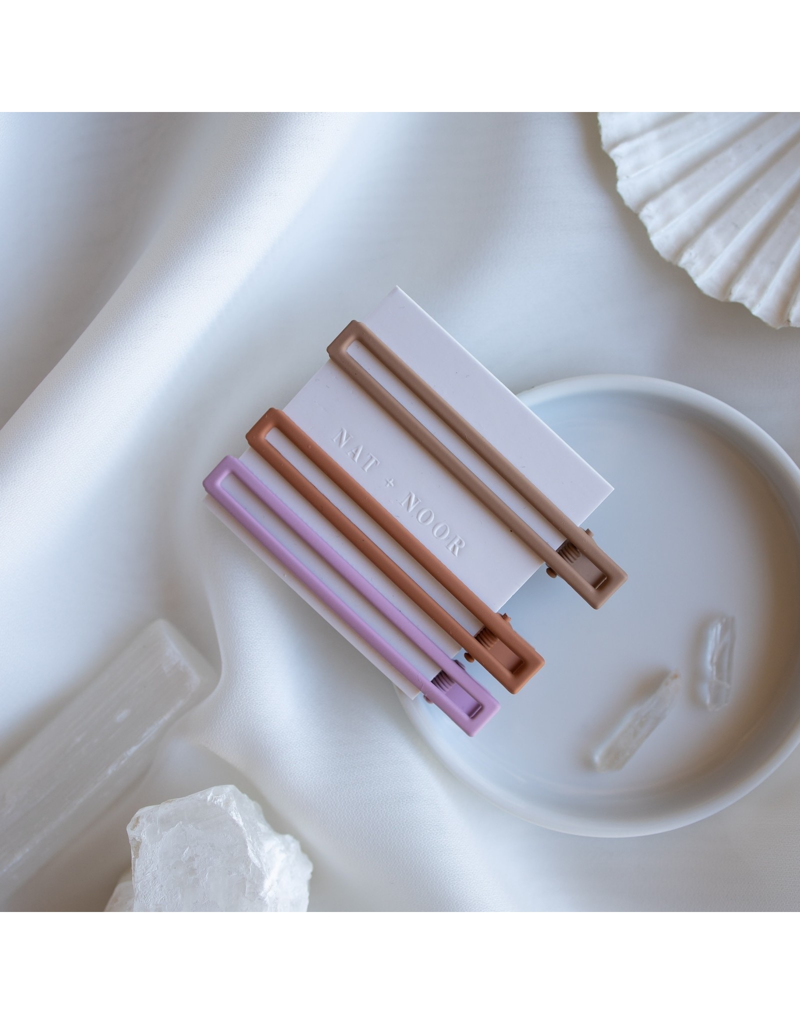 Nat + Noor Yarrow Hair Clips - Sunset