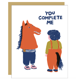 Egg Press You Complete Me Card