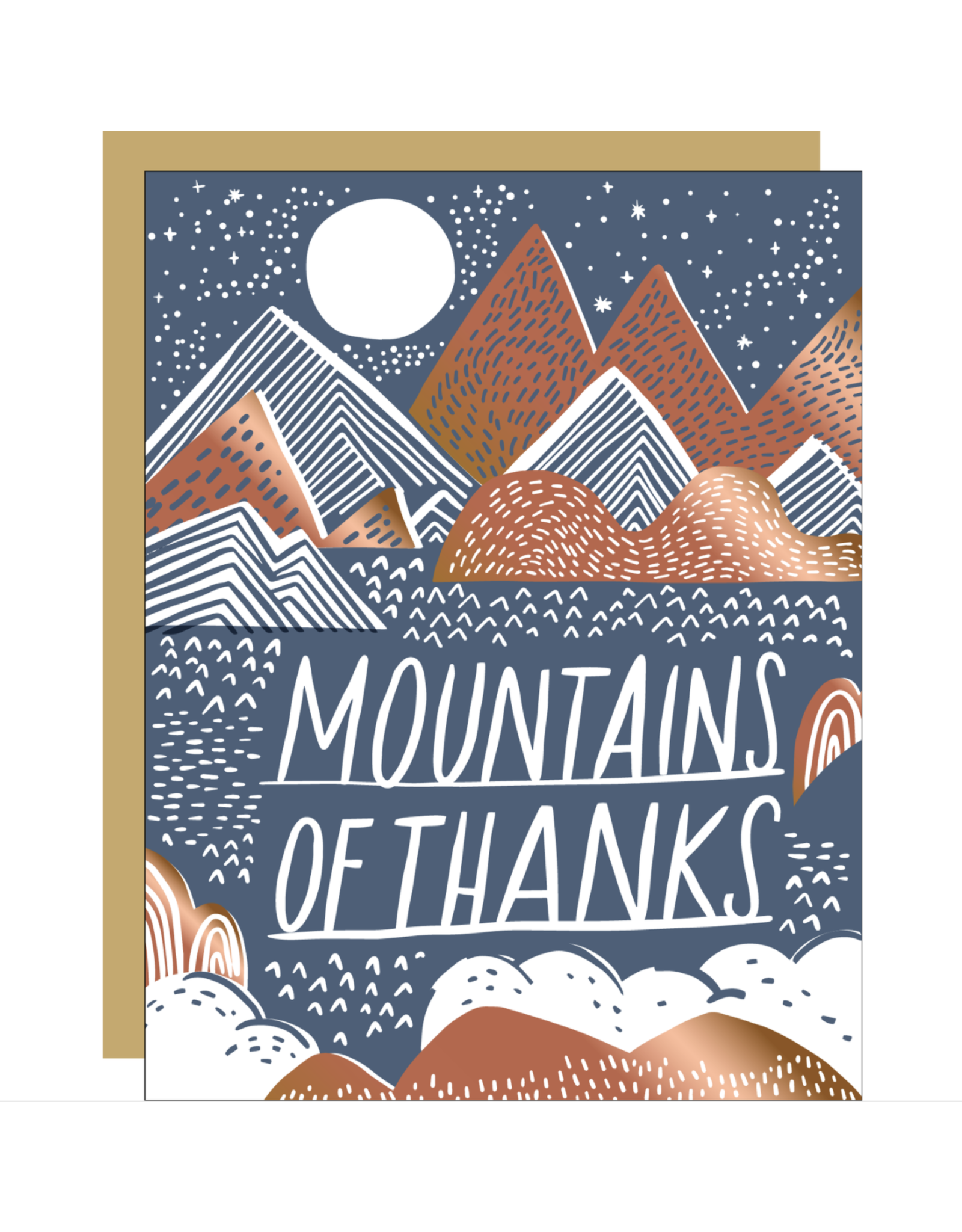 Egg Press Mountains Of Thanks Card