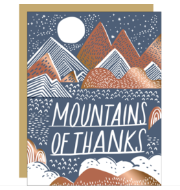 Egg Press Mountains Of Thanks Card