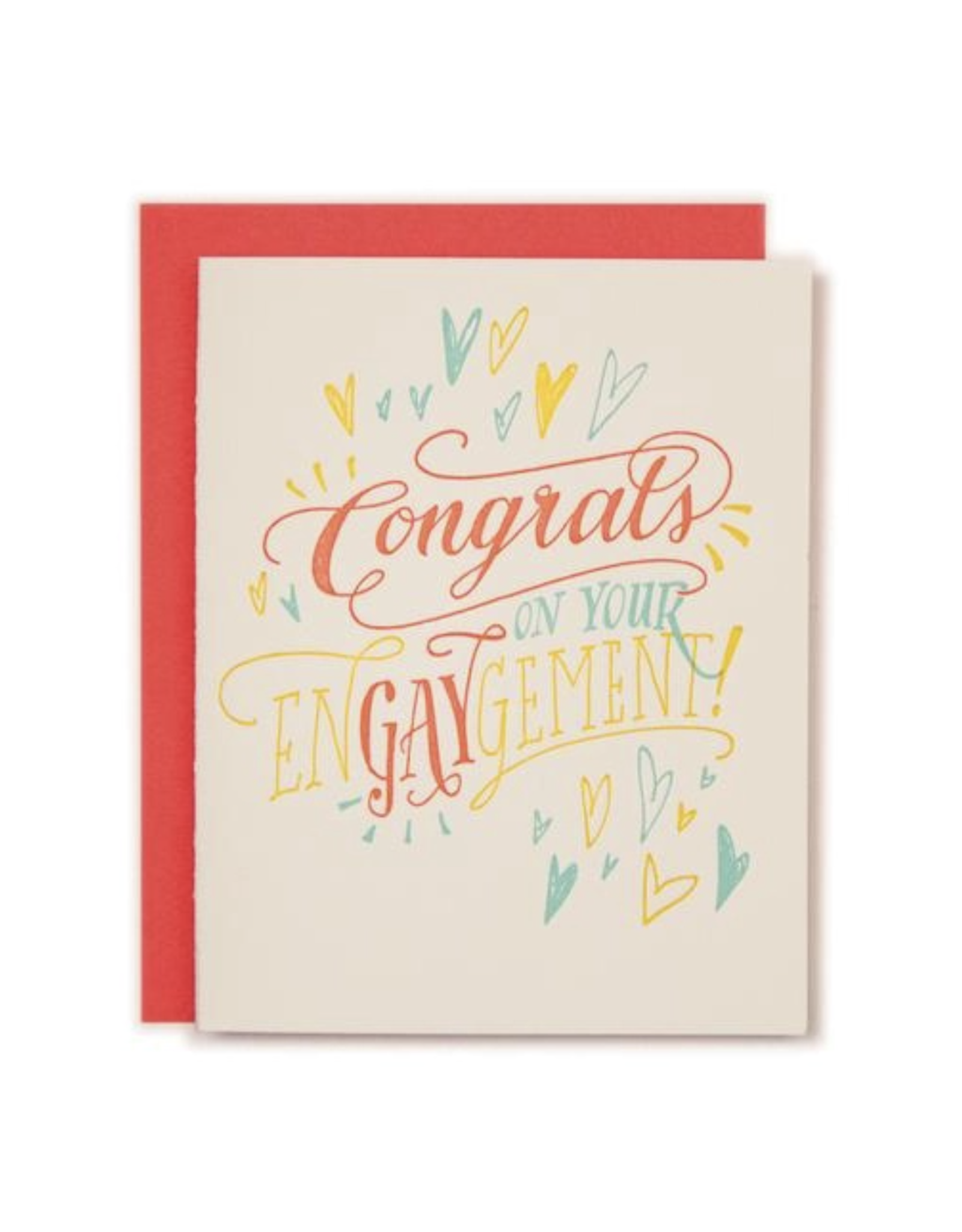 Ladyfingers Letterpress Congrats On Your Engaygement Card