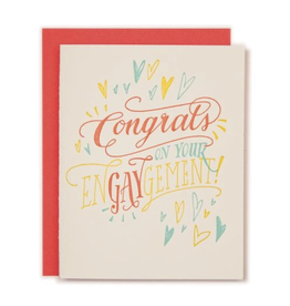 Ladyfingers Letterpress Congrats On Your Engaygement Card