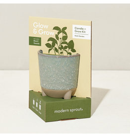 Glow & Grow Herb Garden Candle + Basil Grow Kit