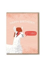 Modern Printed Matter Bowie Llama Birthday Card