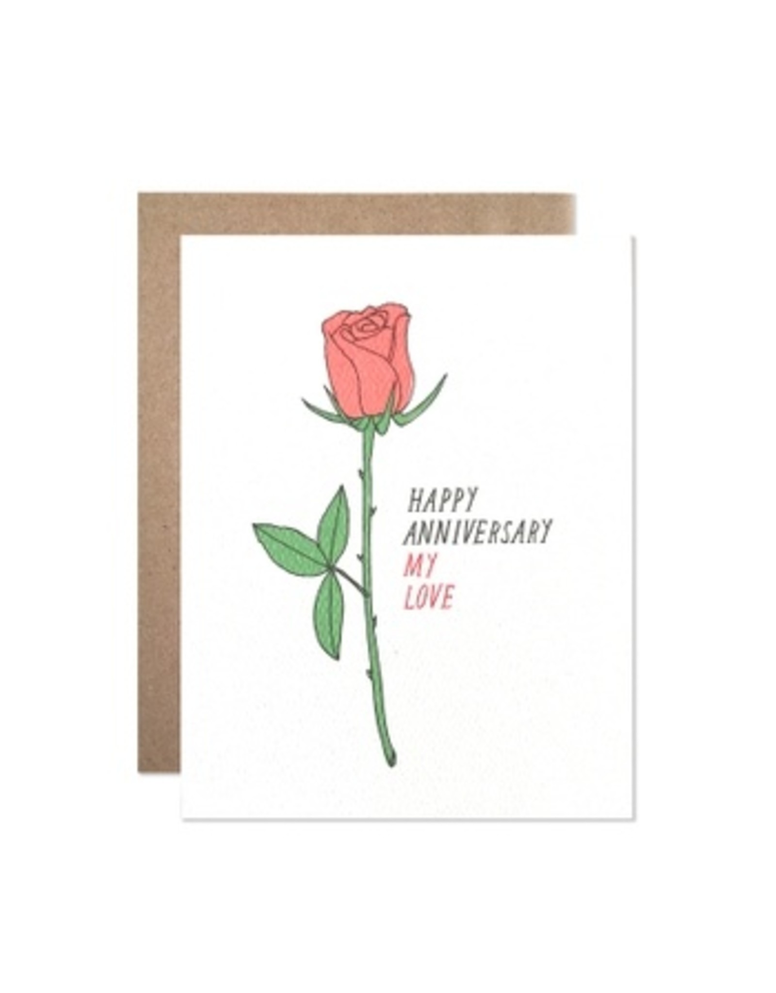 Hartland Brooklyn Anniversary Rose Card