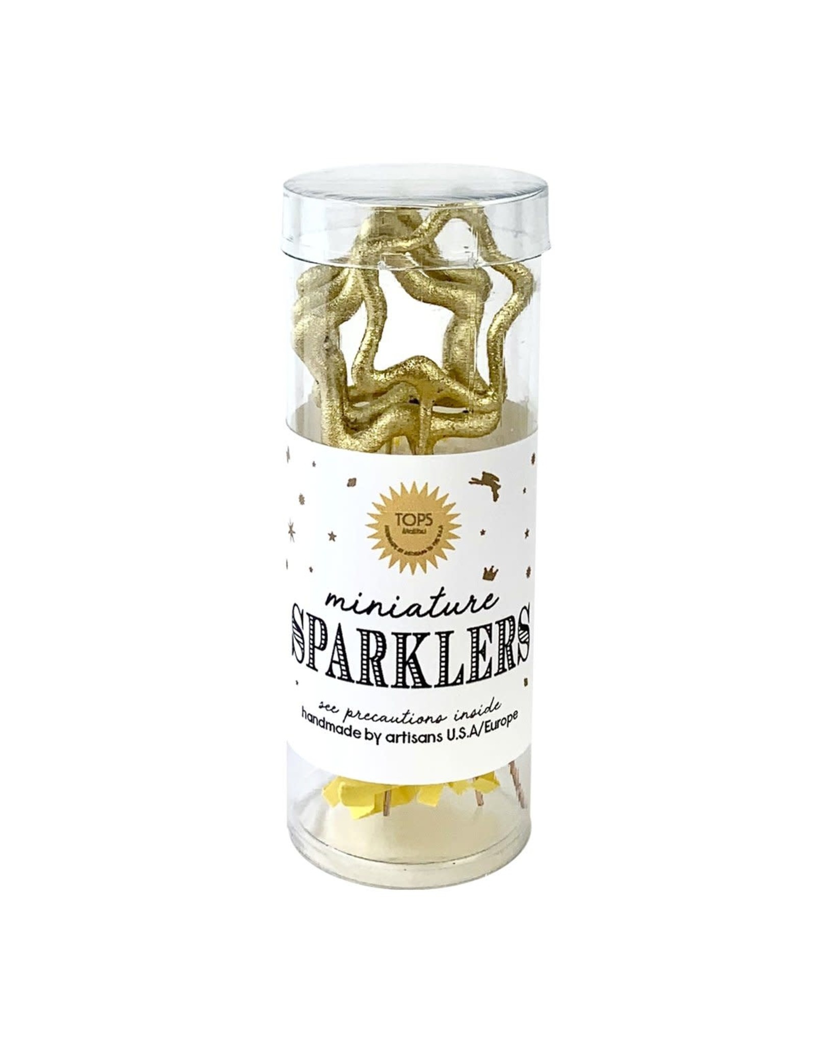 Mini Gold Sparklers Star in Tube