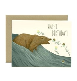 Yeppie Paper Grizzly Bear Cupcakes Card