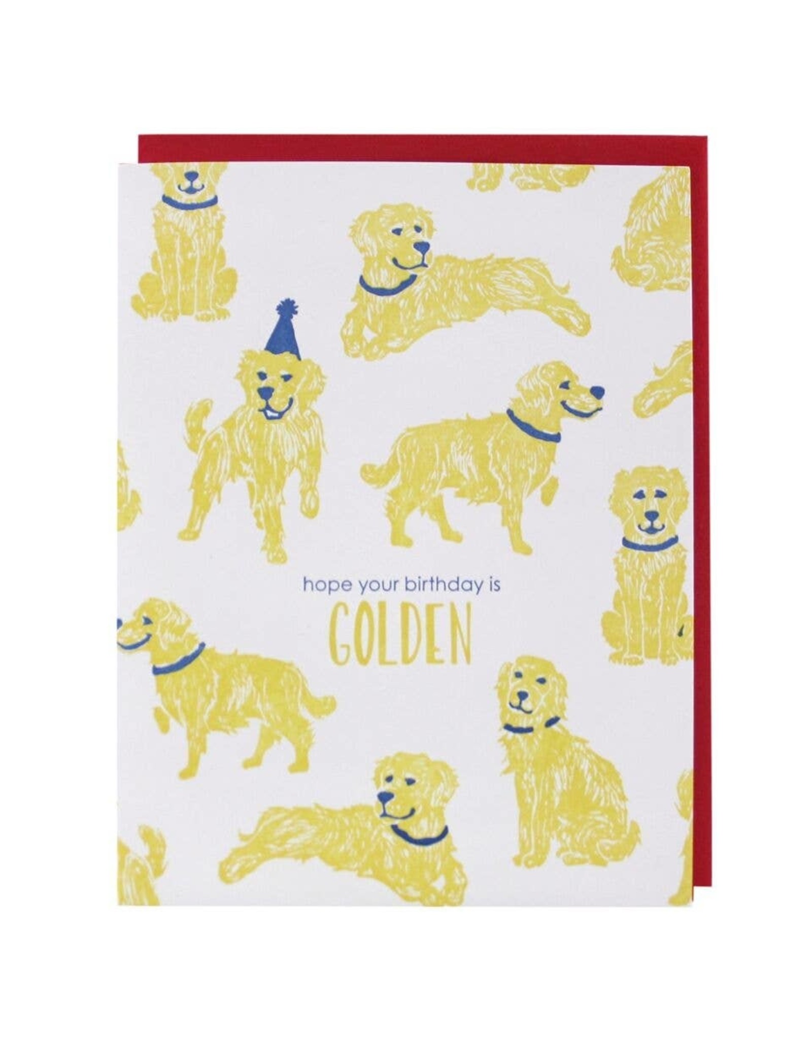 Golden Retriever Birthday Card