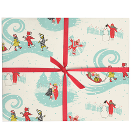 Kids in the Snow Gift Wrap