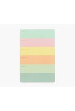 Rifle Paper Color Block Weekly Memo Notepad