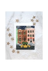 NYC Holiday Brownstone Card