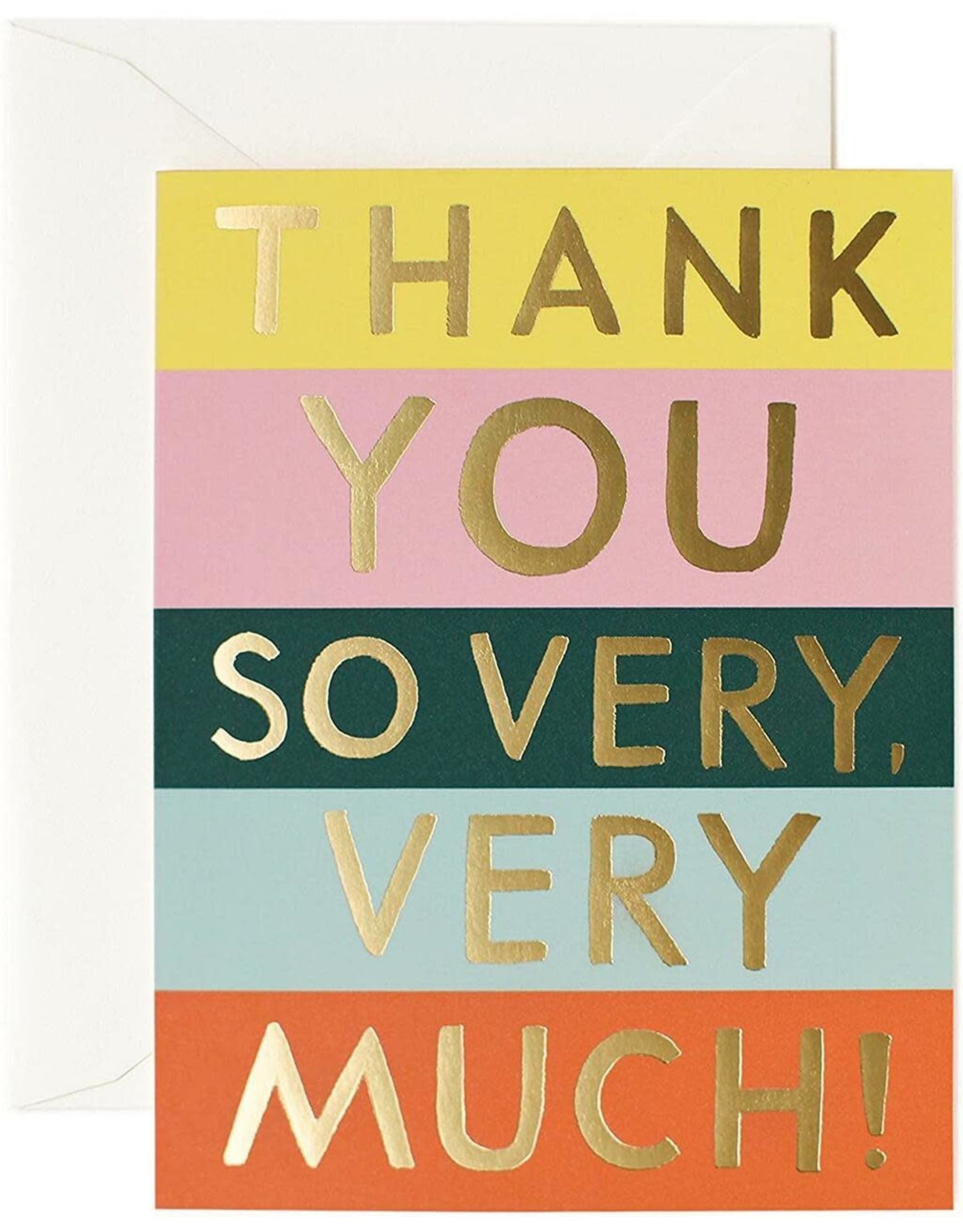 Rifle Paper Color Block Thank You Card