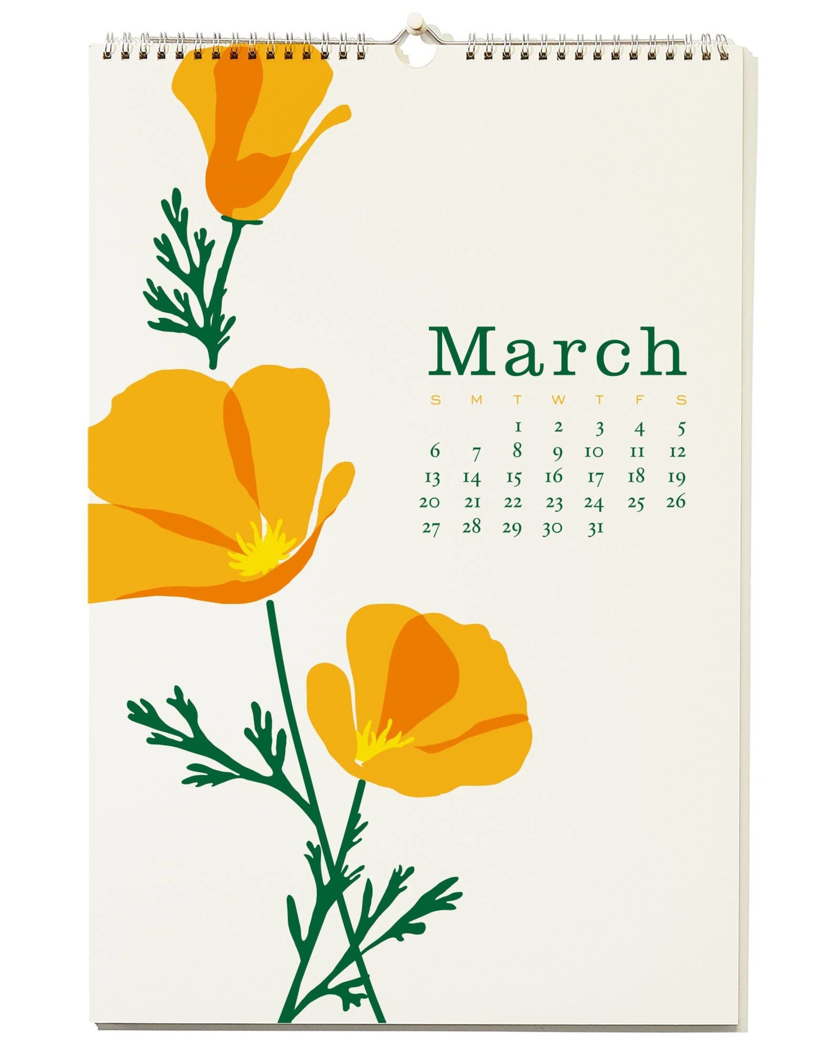 Snow And Graham 2022 Calendar 2022 Wall Calendar - Orange Bird