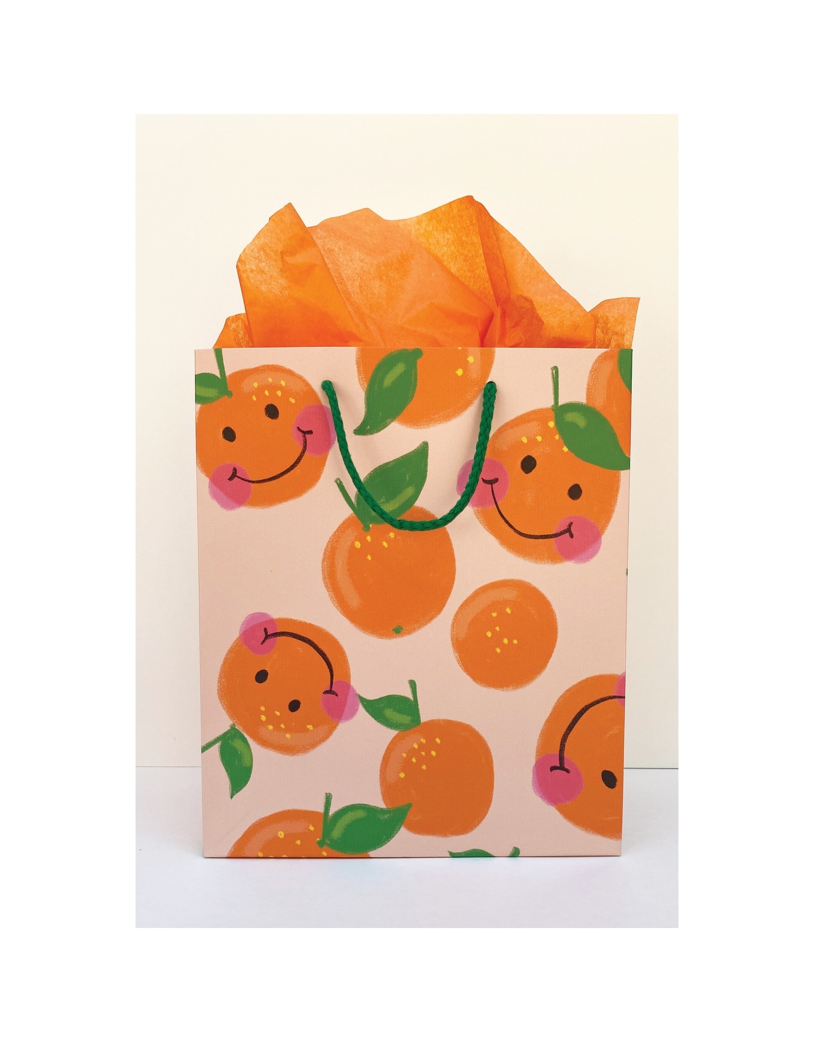 Smiley Orange Gift Bag