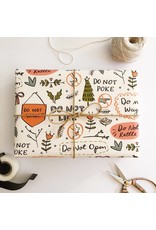 Abbie Ren Illustration Do Not Open Wrapping Paper Sheets