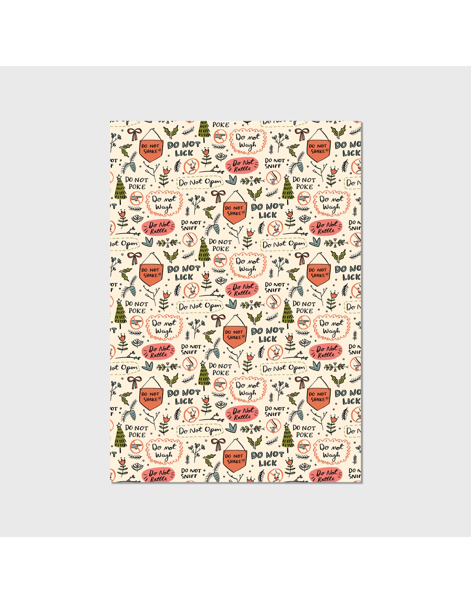 Abbie Ren Illustration Do Not Open Wrapping Paper Sheets