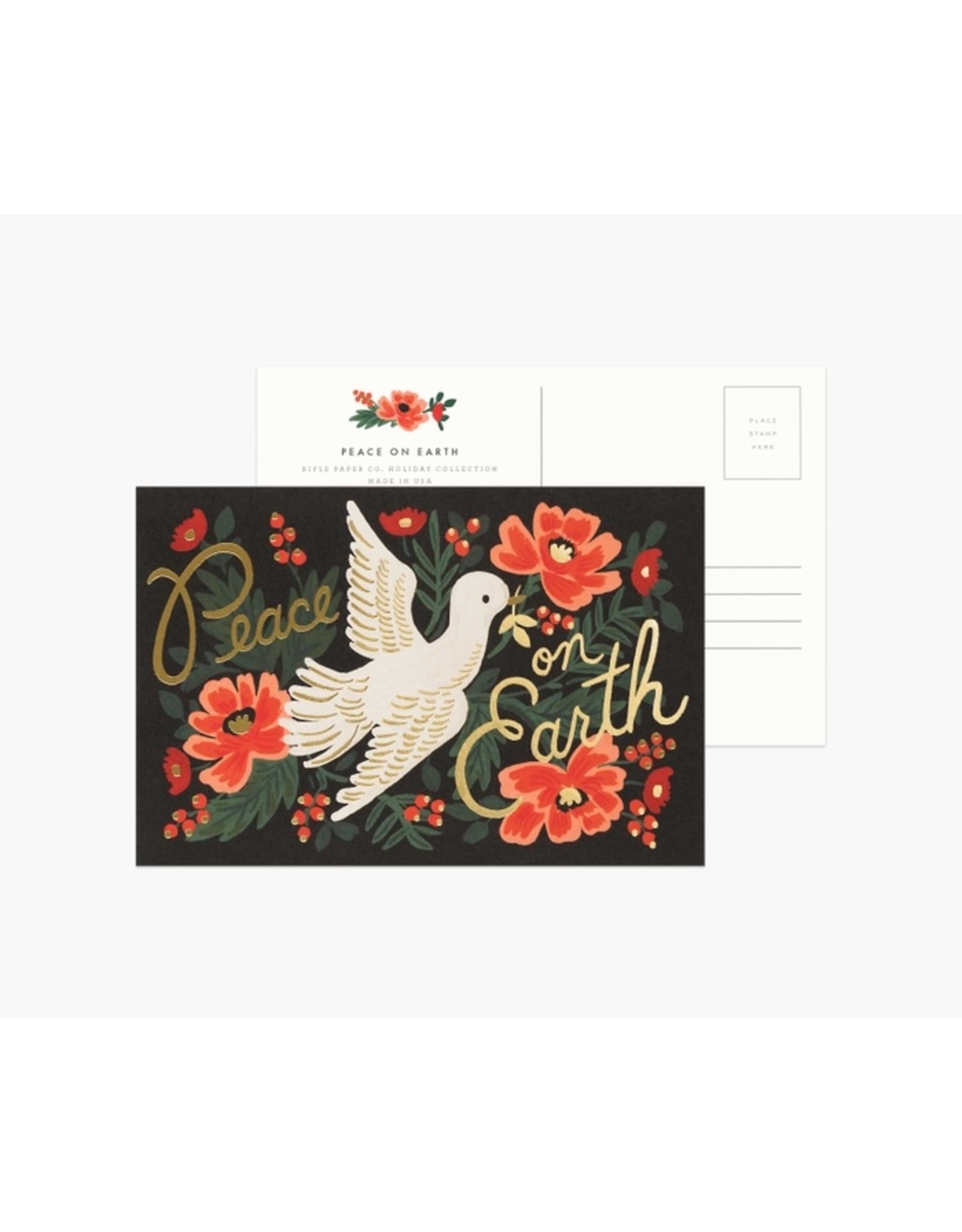Rifle Paper Pack of 10 Postcards - Peace on Earth