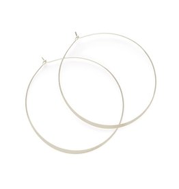 2" Classic Hoops - Silver